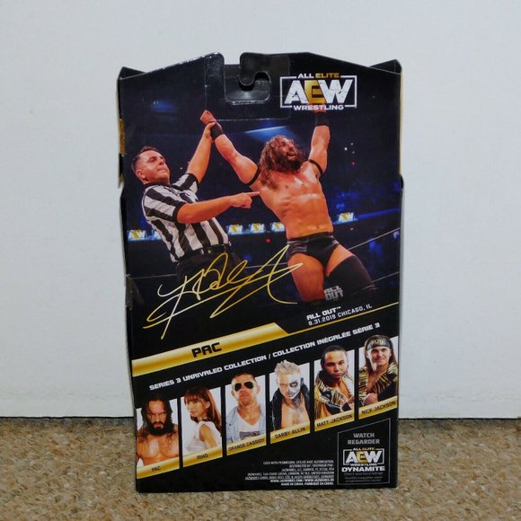 2021 Jazwares AEW Unrivaled Series 3 Pac Figure MIB Brand New Death Triangle - Picture 2 of 8